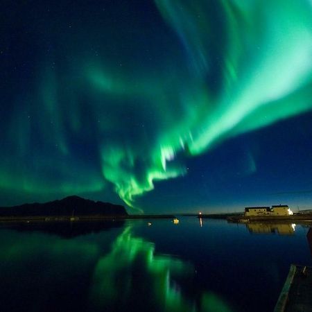 Midnight Sun View Lofoten Leknes Bagian luar foto