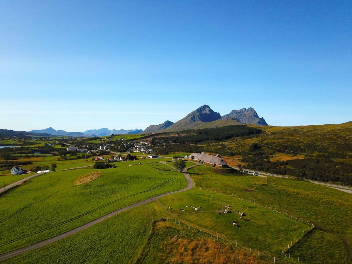 Midnight Sun View Lofoten Leknes Bagian luar foto