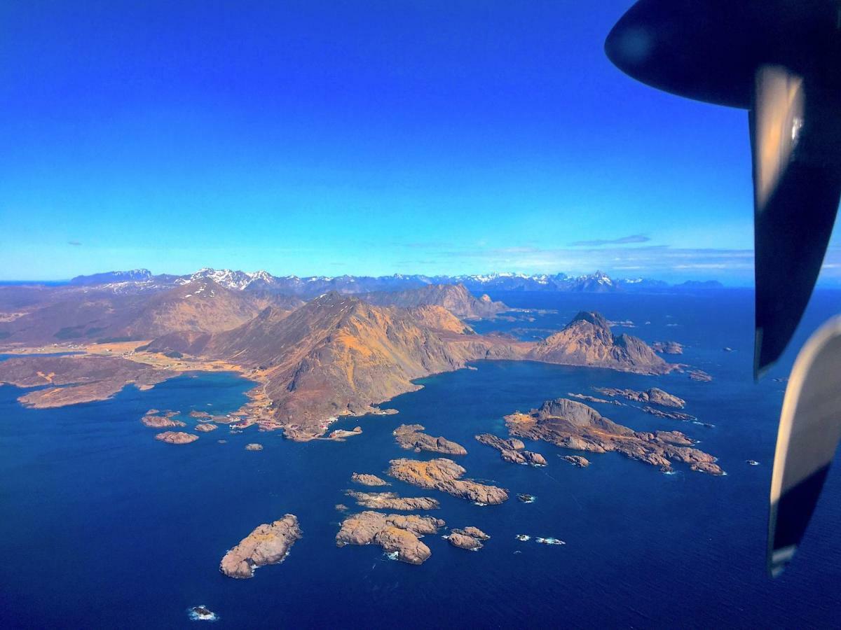 Midnight Sun View Lofoten Leknes Bagian luar foto