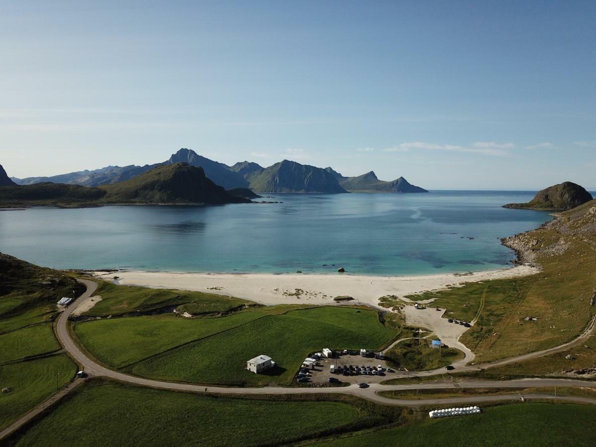 Midnight Sun View Lofoten Leknes Bagian luar foto