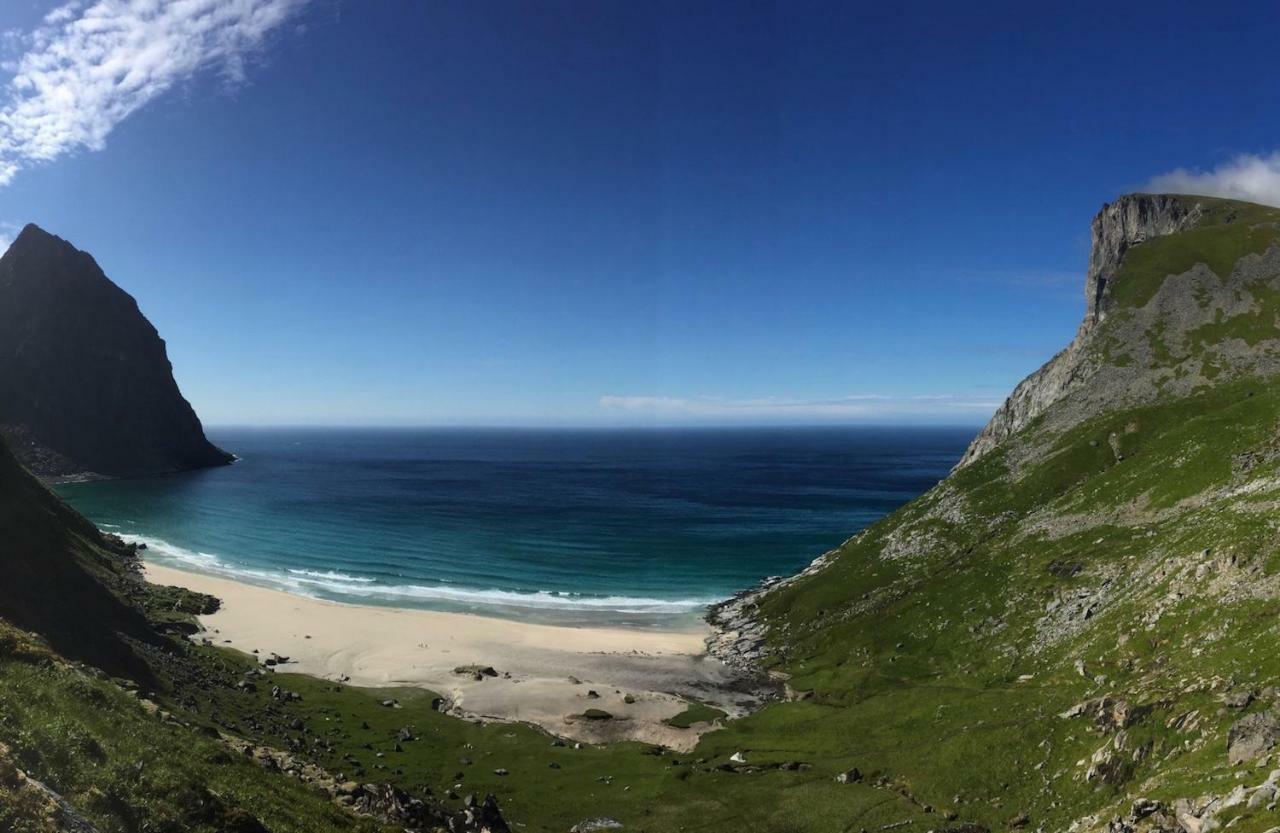 Midnight Sun View Lofoten Leknes Bagian luar foto