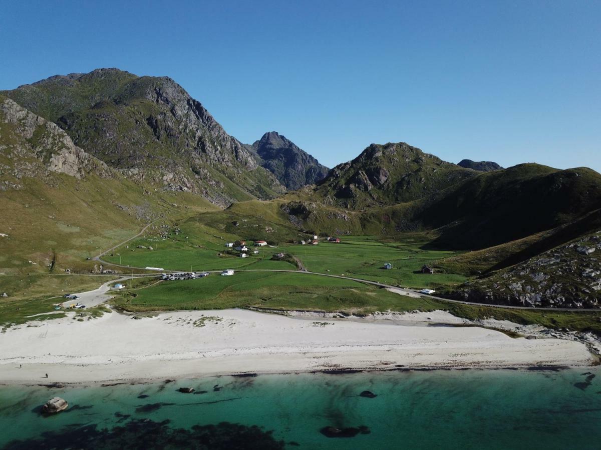 Midnight Sun View Lofoten Leknes Bagian luar foto