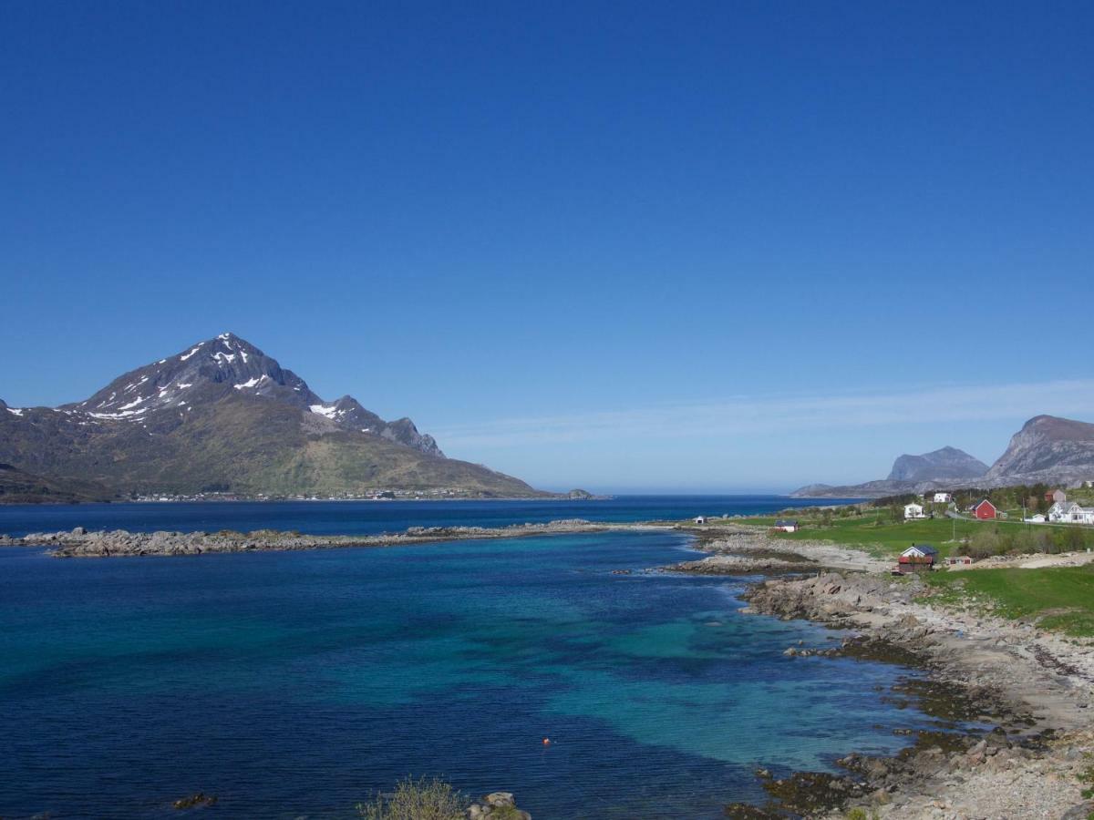 Midnight Sun View Lofoten Leknes Bagian luar foto